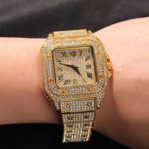 CARTIER Luxury Gold Watch for Men – Elegant Stainless Steel Timepiece