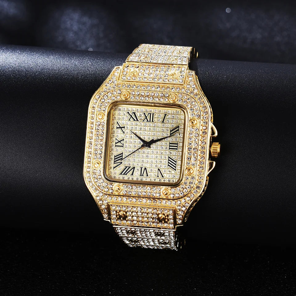 CARTIER Luxury Gold Watch for Men – Elegant Stainless Steel Timepiece