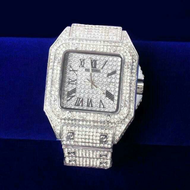 Cartier Men’s Diamond Luxury Watch – Gold Stainless Steel