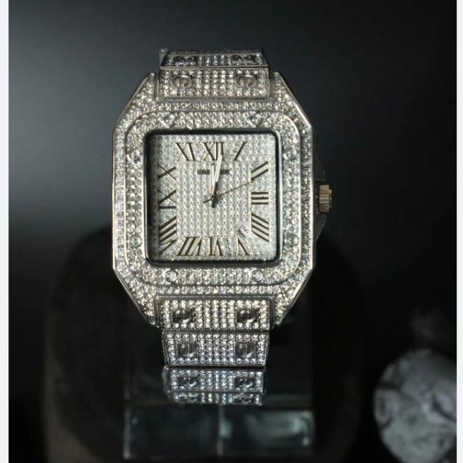 Cartier Men’s Diamond Luxury Watch – Gold Stainless Steel