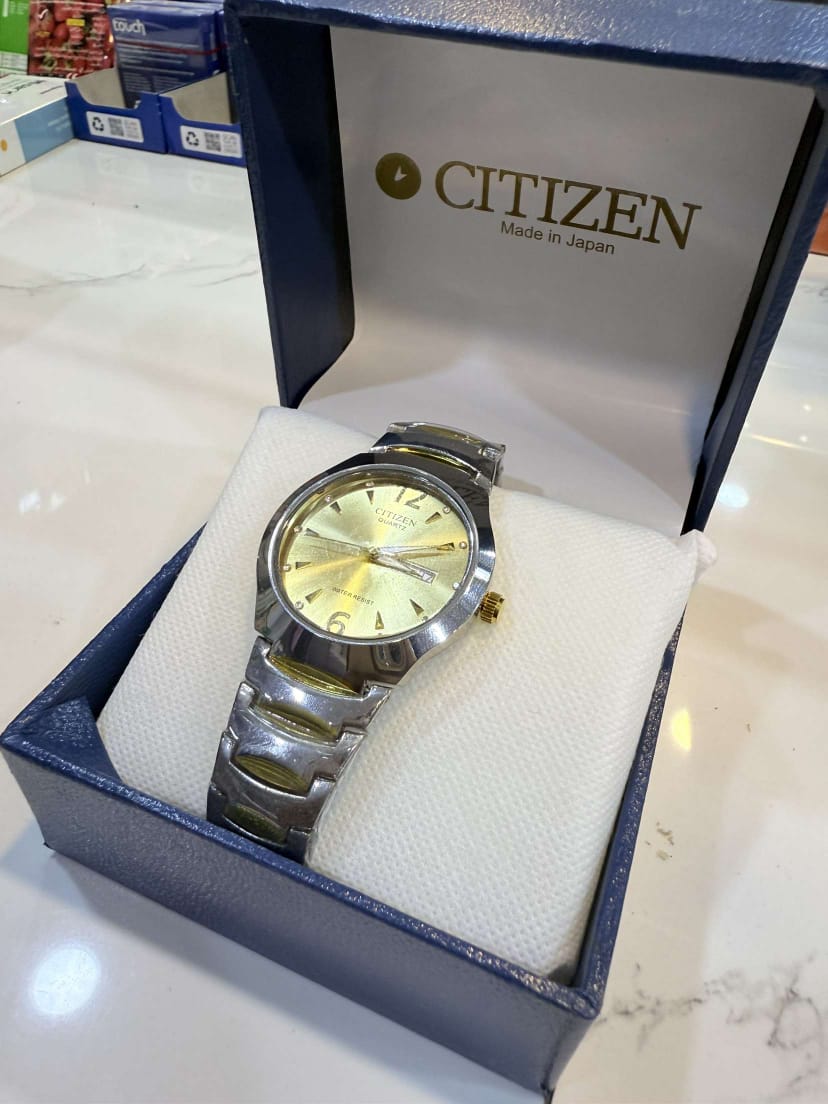 Citizen Men’s Luxury Stainless Steel Watch – Classic Quartz Timepiece