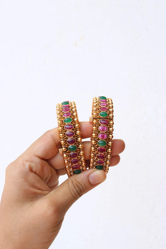 Karah – Traditional Gold Plated Bangle by Al Qayyum Jewellery