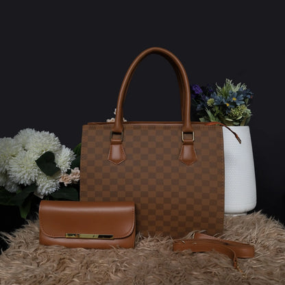 LV Signature Tote Bag Set – Luxury Women’s Handbag Collection