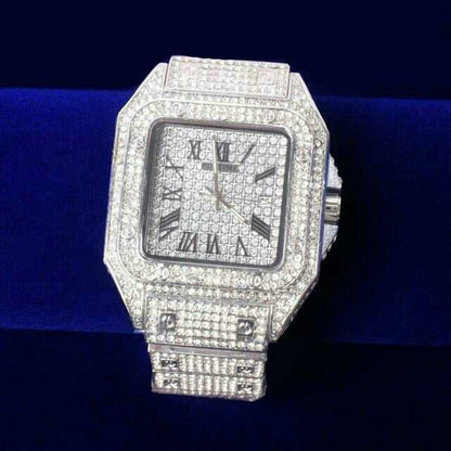 Cartier Men’s Diamond Luxury Watch – Gold Stainless Steel