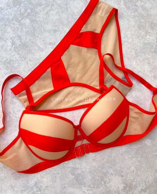 Women’s 2-Tone Bra Set – Comfortable Lingerie Sizes 36, 38, 40