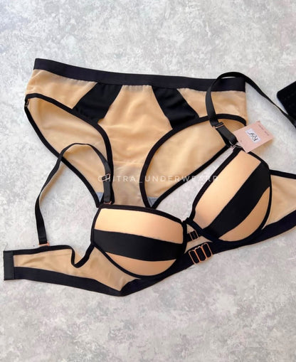 Women’s 2-Tone Bra Set – Comfortable Lingerie Sizes 36, 38, 40