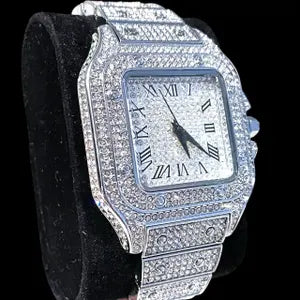 Cartier Men’s Diamond Luxury Watch – Gold Stainless Steel