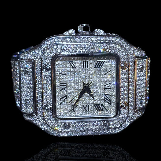 Cartier Men’s Diamond Luxury Watch – Gold Stainless Steel