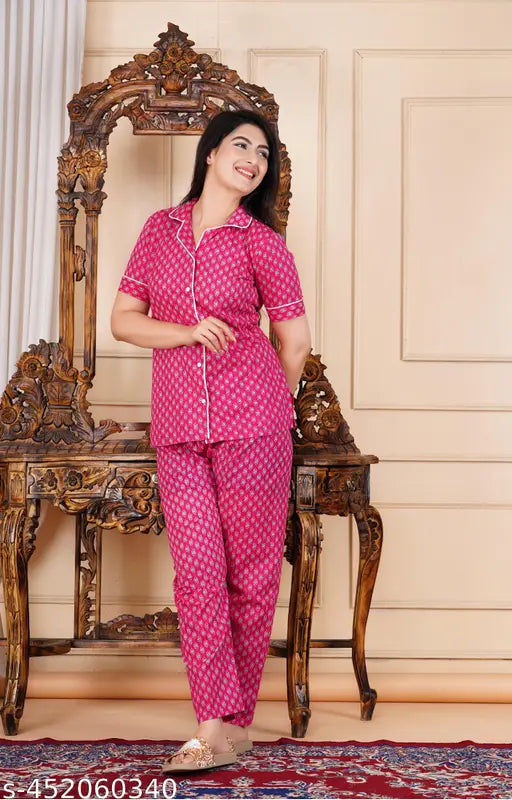 Nayra Trendy Comfortable Night Dress – Stylish Sleepwear for Girls & Women