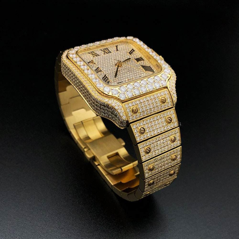 CARTIER Luxury Gold Watch for Men – Elegant Stainless Steel Timepiece